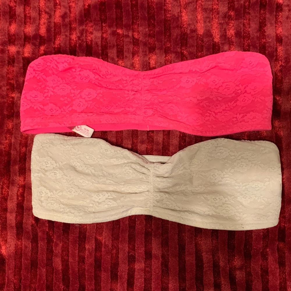 VS Pink Bandeau Tops